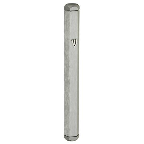 Aluminum Mezuzah 15 Cm- Matt Silver 7089 