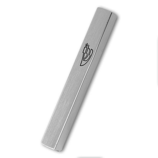 Aluminum Mezuzah Silver 15 CM 