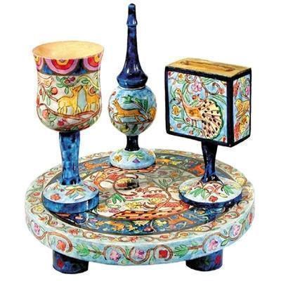 An Emanuel Hand Painted Havdallah Set 