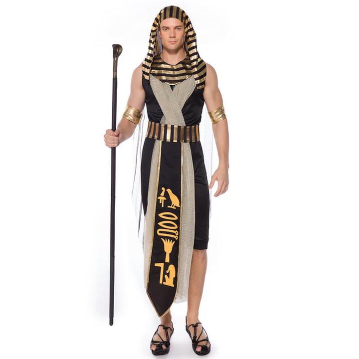 Ancient Egypt Egyptian Pharaoh King Empress Queen Costumes purim Men XL 