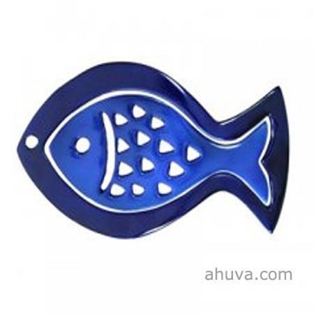 Anodize Aluminum Two Pieces Trivet - Fish Blue 