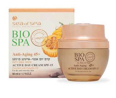 Anti Aging Day Cream Enriched With Dead Sea Minerals & Pumpkin Oil, Spf-45 