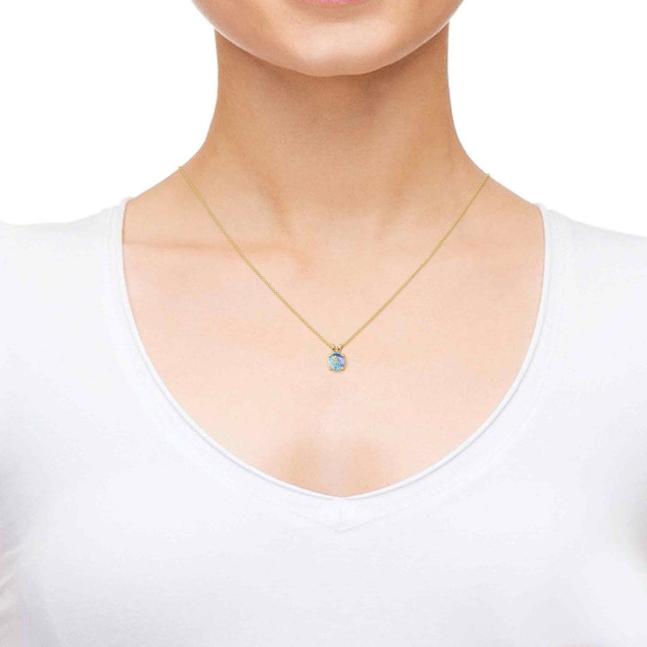 Aquarius Sign, Sterling Silver Gold Plated (Vermeil) Necklace, Swarovski Necklace 