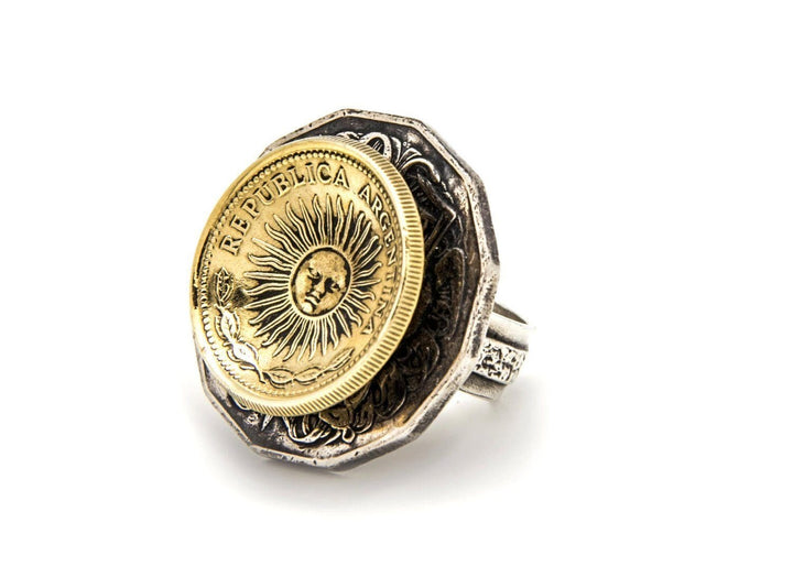 Argentina & Australia 2-Coin Ring RINGS 