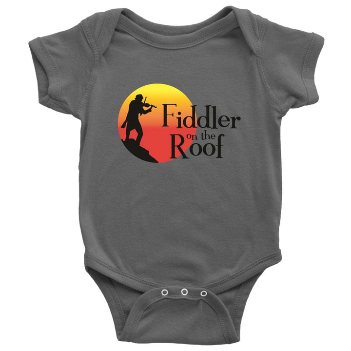 Baby Bodysuit Fiddler on the Roof in Colors T-shirt Baby Bodysuit Dark Grey NB