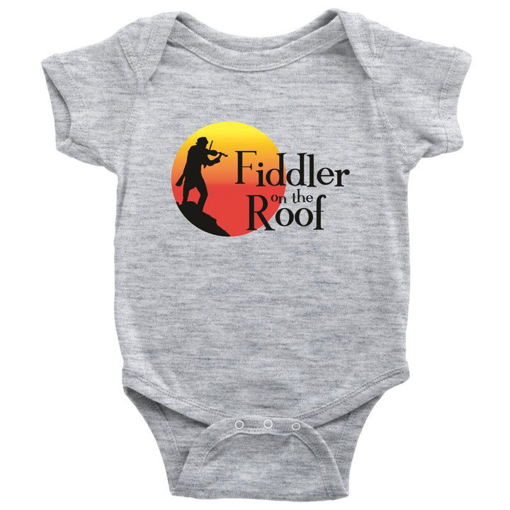 Baby Bodysuit Fiddler on the Roof in Colors T-shirt Baby Bodysuit Heather Grey NB