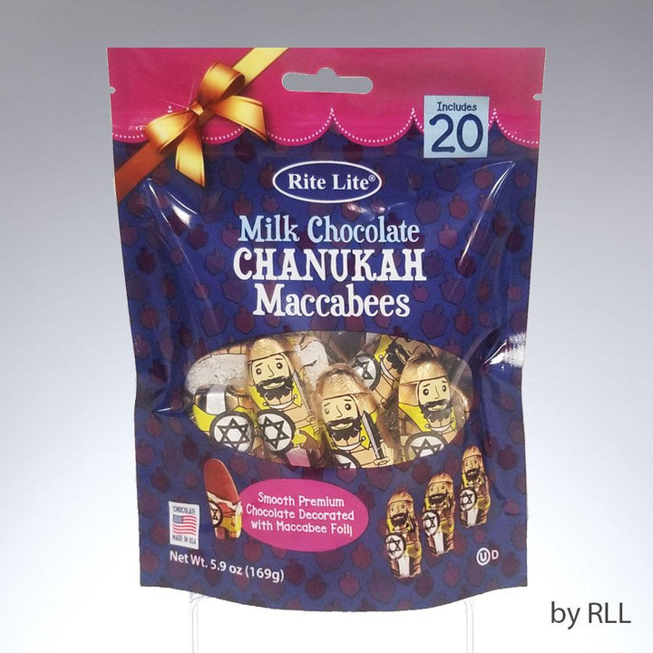 "bag Of Maccabees", 20 Milk Chocolate Maccabees/bag Chanukah 