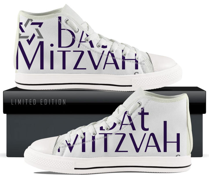 Bar / Bat Mitzvah High & Low Top Sneakers ! Shoe Bat Mitzvah High Tops US2 (EU31) 