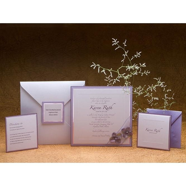 Bat Mitzvah Invitations - Lavender Add Thank You Cards 