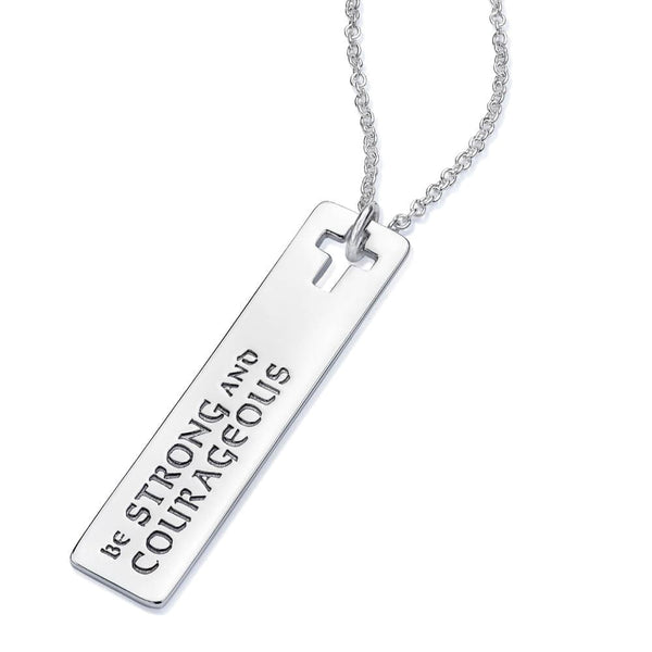 Be Strong and Courageous - Joshua 1-9 Necklace 