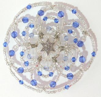 Beaded Kippah For Women In 50 Color Designs ! Diamonds and Sapphires 