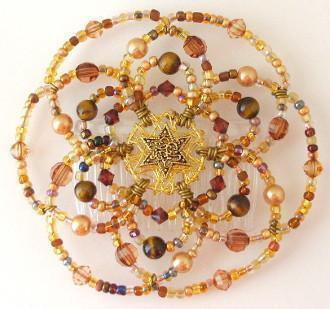 Beaded Kippah For Women In 50 Color Designs ! Eye of the Tiger 