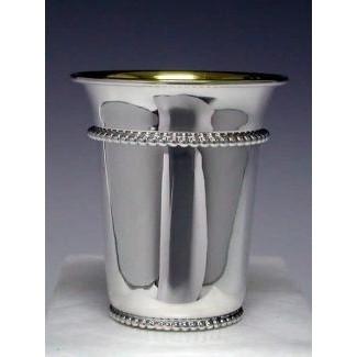 Beaded Silver Kiddush Cup None Thanks 