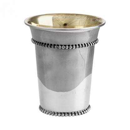 Beaded Sterling Silver Kiddush Cup 