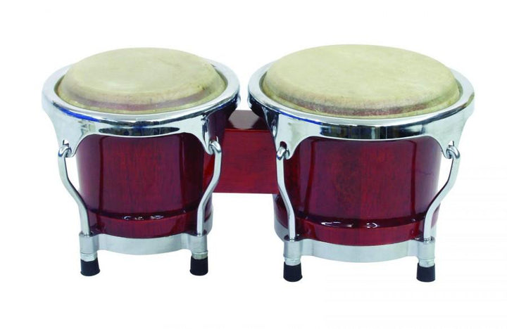 Biblical Bongo Drums Mahogany Red 