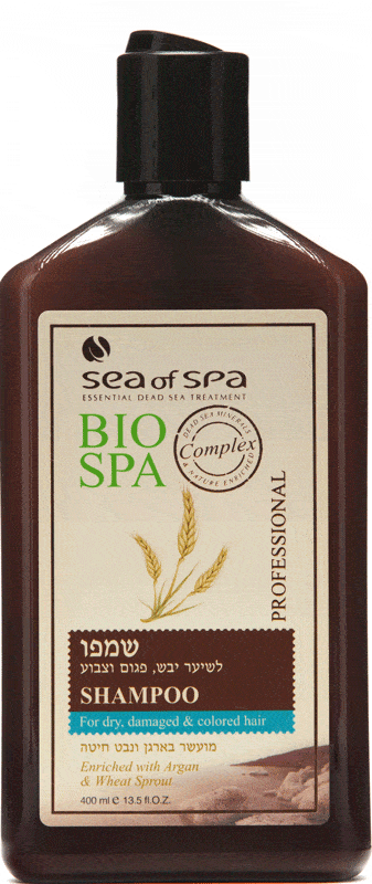 Bio Spa Professional Shampoo For Damaged Dry Colored Hair With Argan & Wheat Sprout 