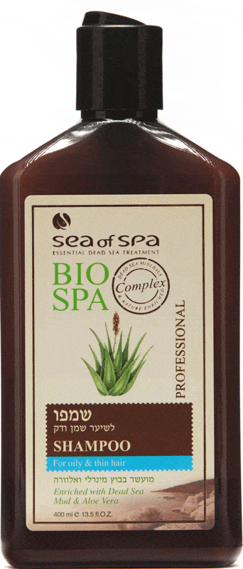 Bio Spa Professional Shampoo For Oily & Thin Hair With Dead Sea Mud And Aloe Vera 