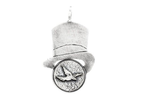 Bird Flying Hat Medallion Pendant Necklace Pendant 