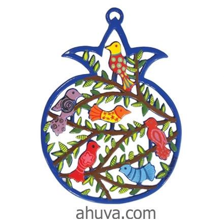 Birds Pomegranate Wall Art Hanging 