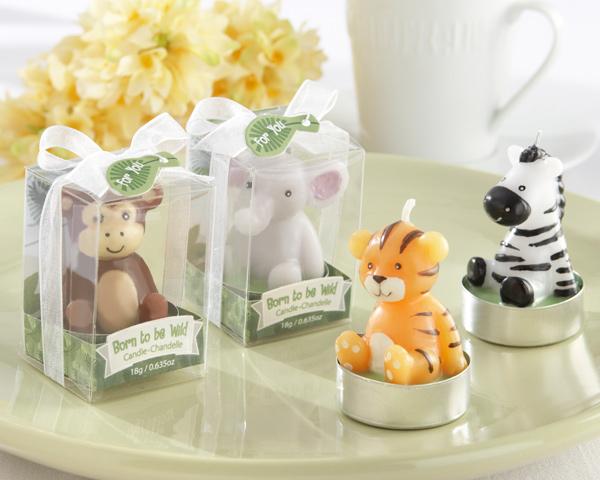 "Born to be Wild" Animal Candles (Set of 4, Assorted) 