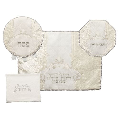 Brockett & Velvet Passover 4 Pcs Set: Passover, Afikoman & Pillow Covers With Towel Passover, Pesach 