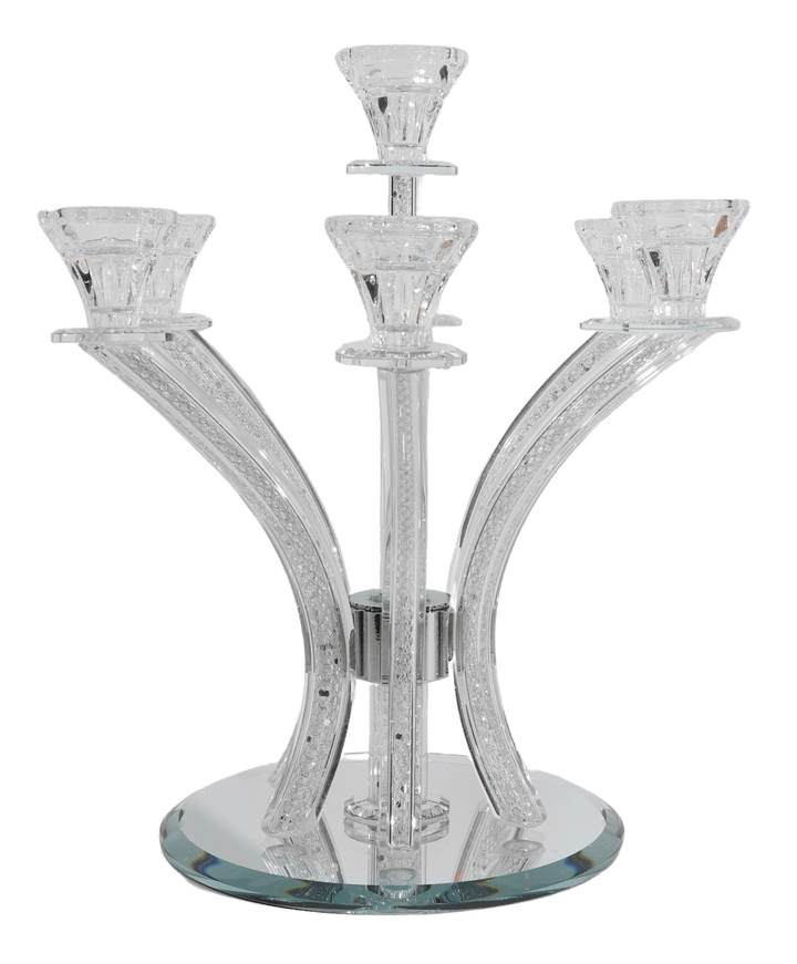 Crystal Candelabra Silver Filling - 7 Branch-0