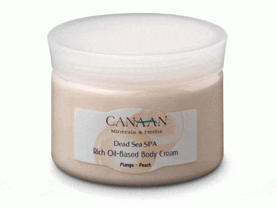 Canaan Aqua Based Body Lotion, Dead Sea Cosmetics Mango & Peach 