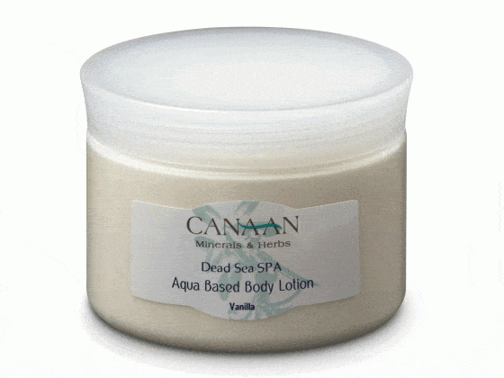 Canaan Aqua Based Body Lotion, Dead Sea Cosmetics Vanilla 