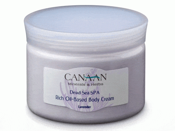 Canaan Rich Oil-Based Body Cream,Dead Sea Minerals Lavender 