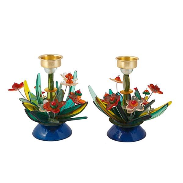 Candlesticks - Fountain + Flowers - Small 