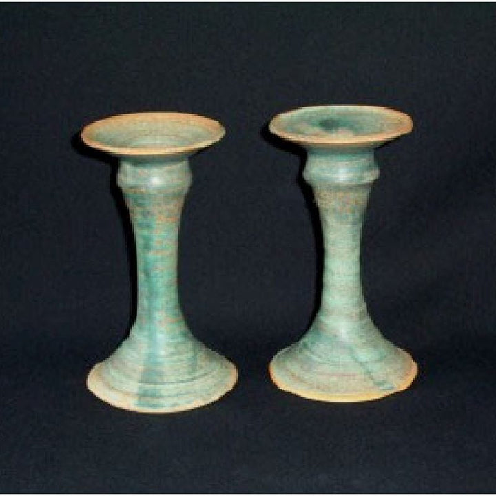 Candlesticks, Large, with Antique Patina Glaze B5L Candlesticks 