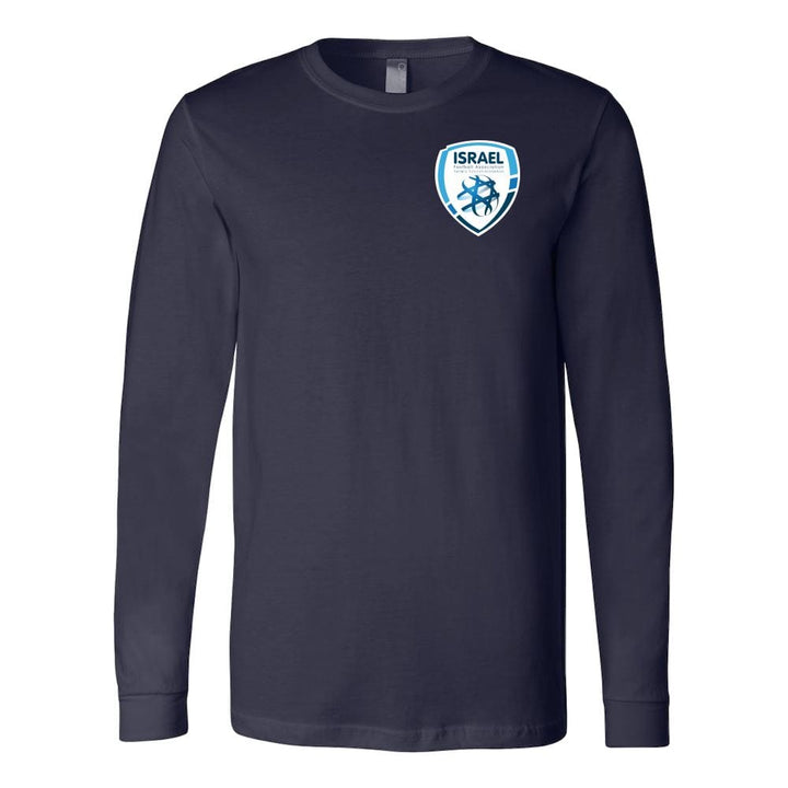 Canvas Men's Shirt Israel Football League T-shirt Canvas Long Sleeve Shirt Navy S
