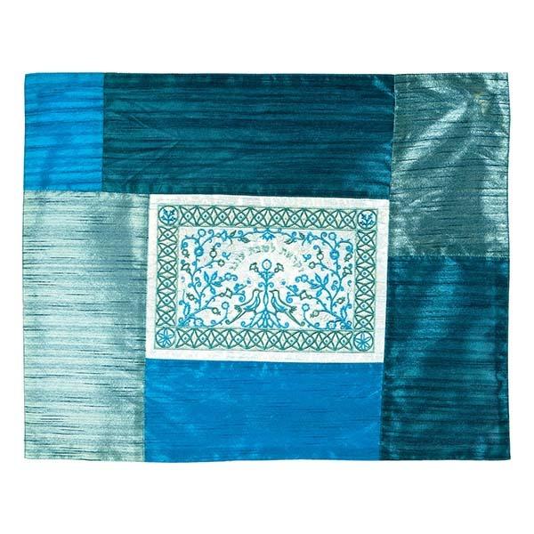 Challah Cover - Matches Plata Cover - Paper Cut Out- Blue 