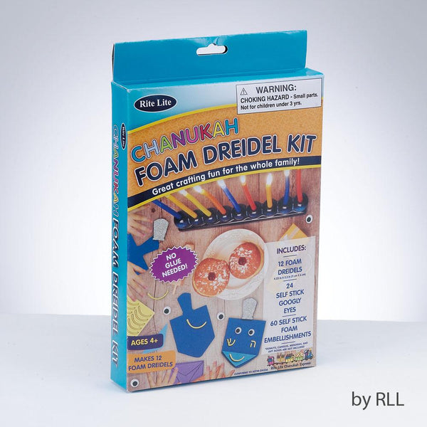 Chanukah Foam Dreidel Kit - Makes 12, Color Box Chanuka 