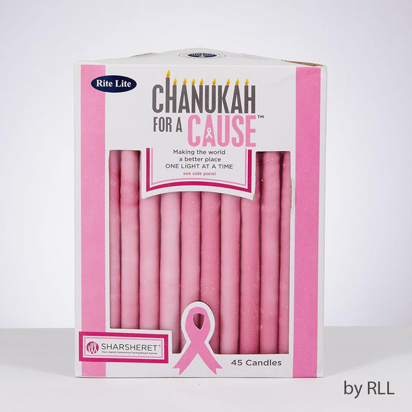 Chanukah For A Cause™, Pink Candles, 45/box Chanuka 