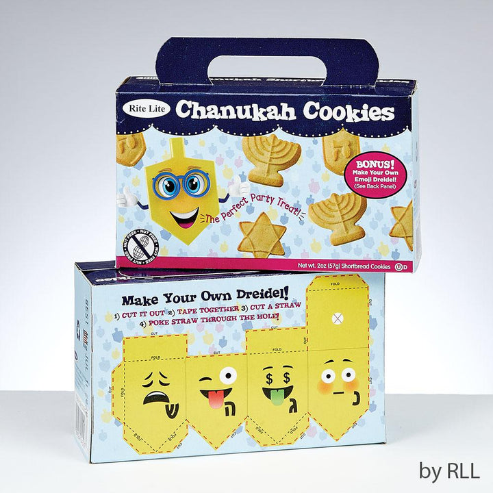 Chanukah Shortbread Cookies, 2 Oz., Dairy, Color Box Chanukah 