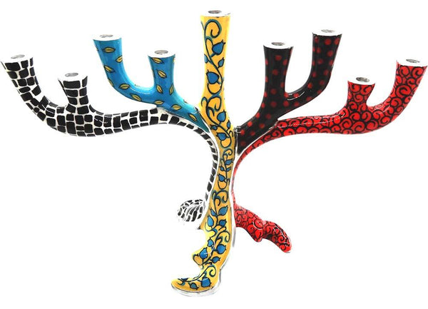 Chanukkiah Tree of Life art, casting, chanukiahs, Chanukiahs &amp; Dreidels 
