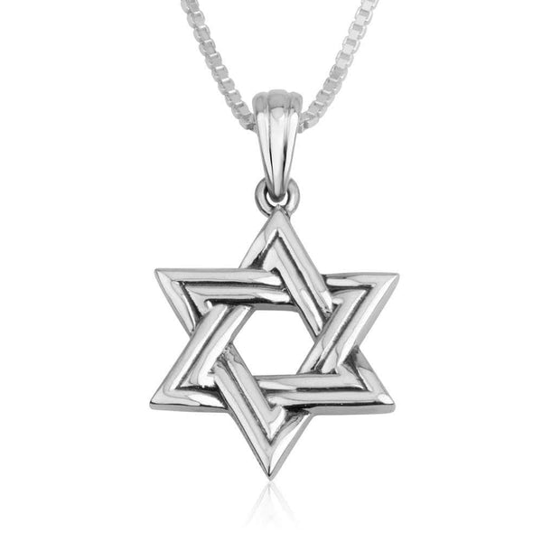 Classic David Star Sterling Silver Pendant Contemporary Jewelry Jewish Holy Land Jewish Jewelry 