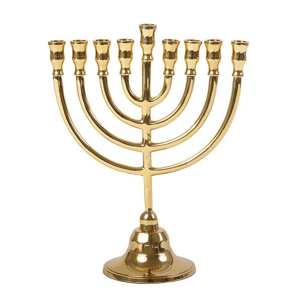 Classic Hanukkah Menorah - Bronze 