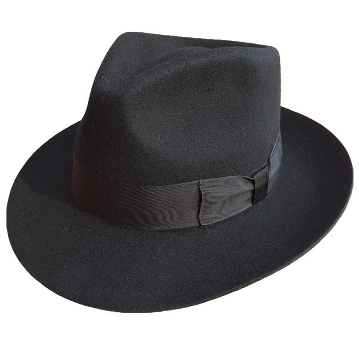 Classic Men's Wool Felt Fedora Hat in Colors 