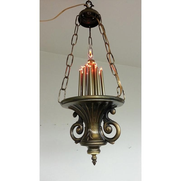 Classic Ner Tamid Antique Brass Eternal Lamp Light 