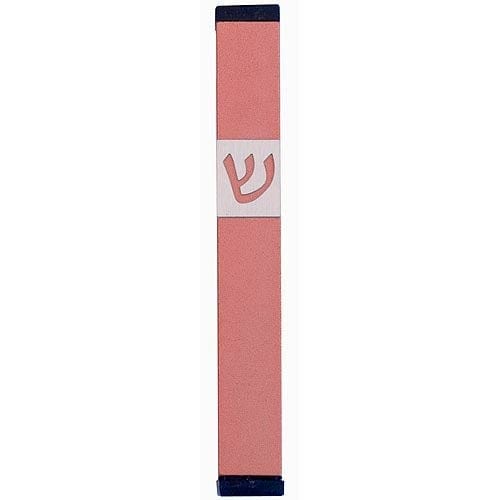 CLASSIC SHIN MEZUZAH - MEDIUM Mezuzah Pink - MZ-124 