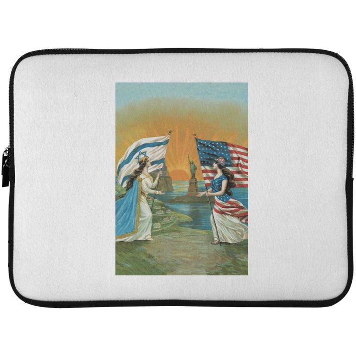 Coming Together Laptop Sleeve - 15 Inch Laptop Cases White One Size 