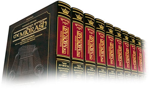 Complete 12 volume set of midrash rabbah on chumash Jewish Books 