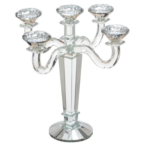 Crystal 5 Branch Candlesticks 32 Cm Candle Holders 