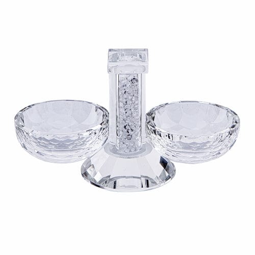 Crystal Salt Shaker 8x15 Cm With Glass Chips Tableware 