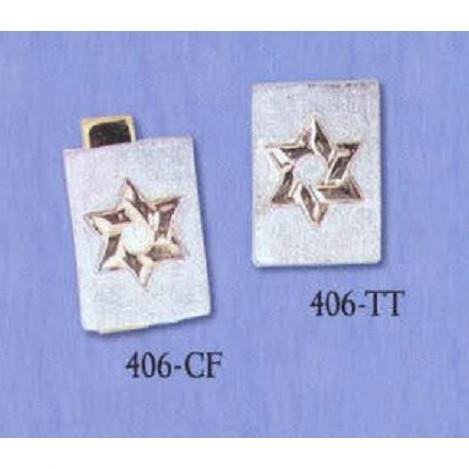 Cuff Links & Tie Tacks - Star of David (Rectangle) 