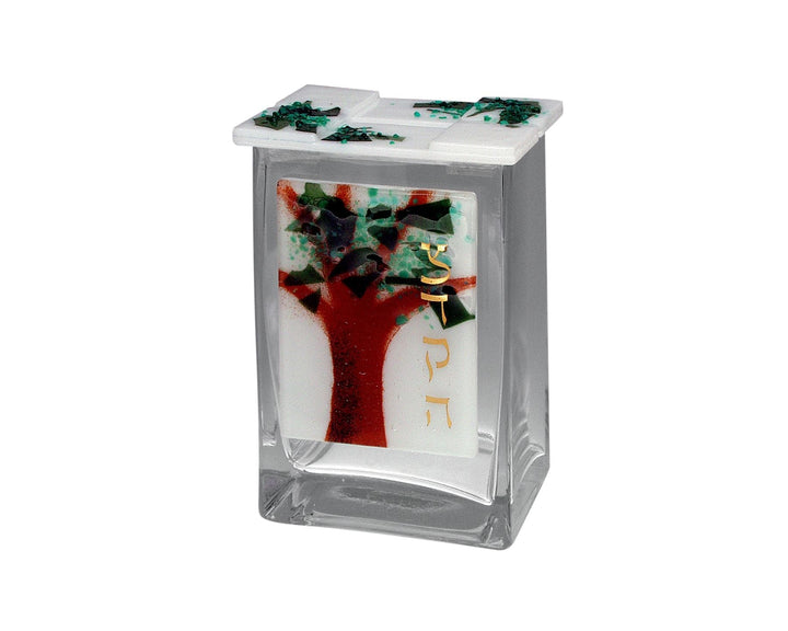 Custom Award Glass Tzedakah Box 