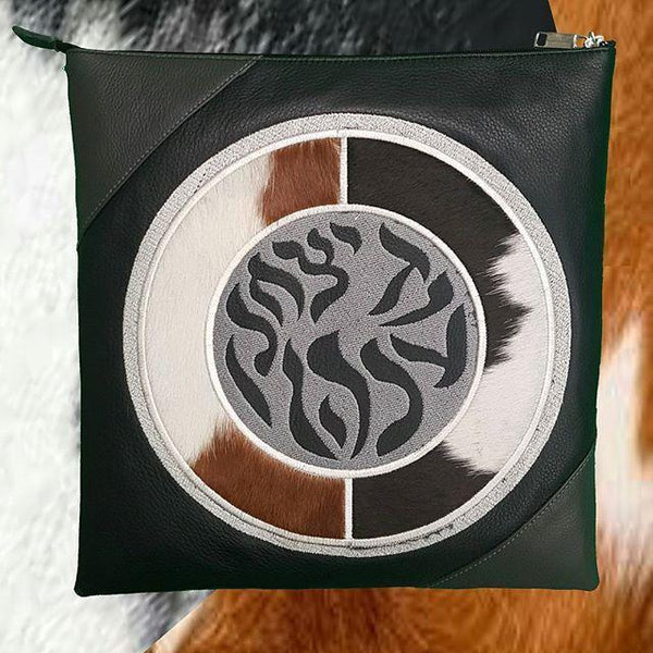 Custom Logo Genuine Leather Tallit & Tefillin Bag Personalized 