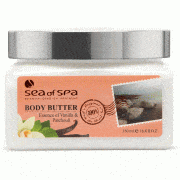 Dead Sea Body Butter In Assorted Scents By Sea Of Spa Essence of Vanilla And Pachouli 